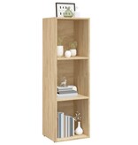 VidaXL Boekenkast/tv-meubel 36x30x114cm bewerkt hout sonoma eikenkleur