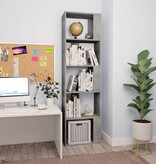VidaXL Boekenkast/kamerscherm 45x24x159 cm bewerkt hout betongrijs