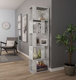 VidaXL Boekenkast/kamerscherm 45x24x159 cm bewerkt hout betongrijs