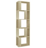 VidaXL Boekenkast/kamerscherm 45x24x159 cm bewerkt hout sonoma eiken