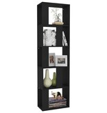VidaXL Boekenkast/kamerscherm 45x24x159 cm bewerkt hout zwart