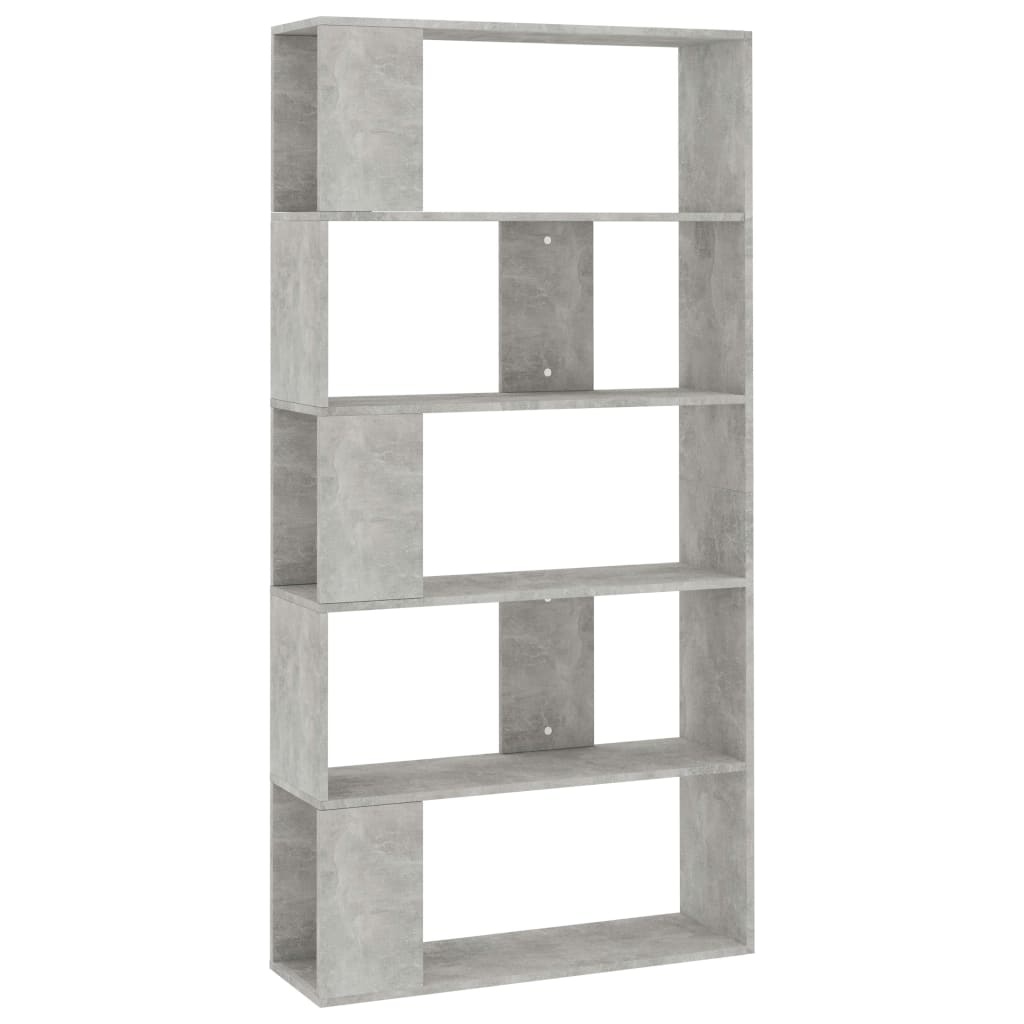 VidaXL Boekenkast/kamerscherm 80x24x159 cm bewerkt hout betongrijs