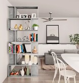 VidaXL Boekenkast / kamerscherm 80x24x192 cm bewerkt hout betongrijs