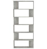 VidaXL Boekenkast / kamerscherm 80x24x192 cm bewerkt hout betongrijs