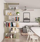 VidaXL Boekenkast/kamerscherm 80x24x192 cm spaanplaat sonoma eiken