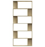 VidaXL Boekenkast/kamerscherm 80x24x192 cm spaanplaat sonoma eiken