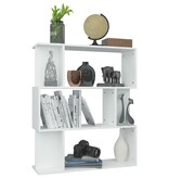 VidaXL Boekenkast/kamerscherm 80x24x96 cm bewerkt hout wit