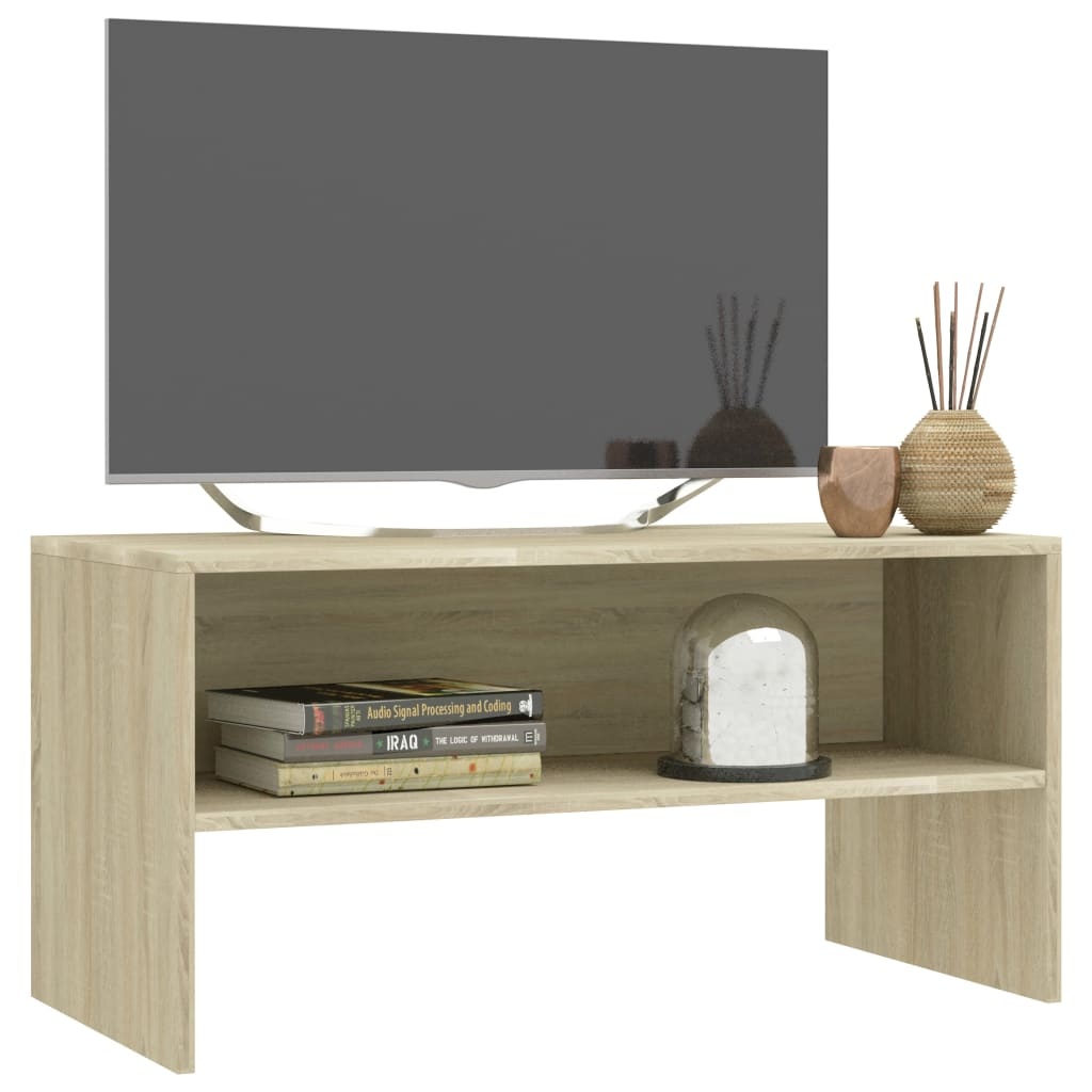 VidaXL Tv-meubel 80x40x40 cm bewerkt hout sonoma eikenkleurig