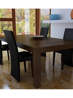 VidaXL Eetkamerstoelen 4 st kunstleer zwart