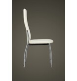 VidaXL Eetkamerstoelen 4 st kunstleer wit