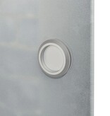 VidaXL Schuifdeur 178 cm glas en aluminium zilverkleurig