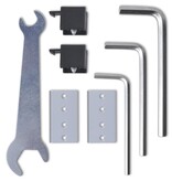 VidaXL Schuifdeur 178 cm glas en aluminium zilverkleurig