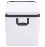VidaXL Koelbox met handvat 18 L PP & PE zwart en wit