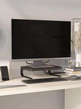 VidaXL Monitorstandaard 37x28x11,5 cm zwart