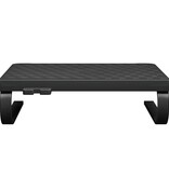 VidaXL Monitorstandaard 37x28x11,5 cm zwart