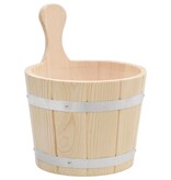 VidaXL Saunaset emmer en lepel massief grenenhout