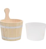 VidaXL Saunaset emmer en lepel massief grenenhout