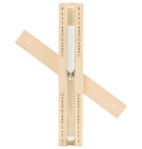 VidaXL Saunazandloper 15 minuten massief grenenhout