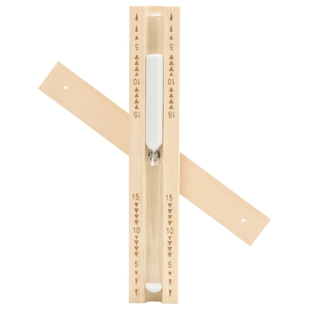 VidaXL Saunazandloper 15 minuten massief grenenhout