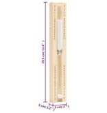 VidaXL Saunazandloper 15 minuten massief grenenhout