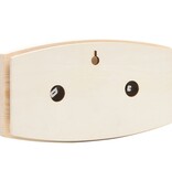 VidaXL Saunaset 2-in1 hygrothermograaf en zandloper massief grenenhout