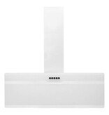 VidaXL Wandafzuigkap 90 cm staal en gehard glas wit