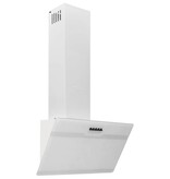 VidaXL Wandafzuigkap 60 cm staal en gehard glas wit