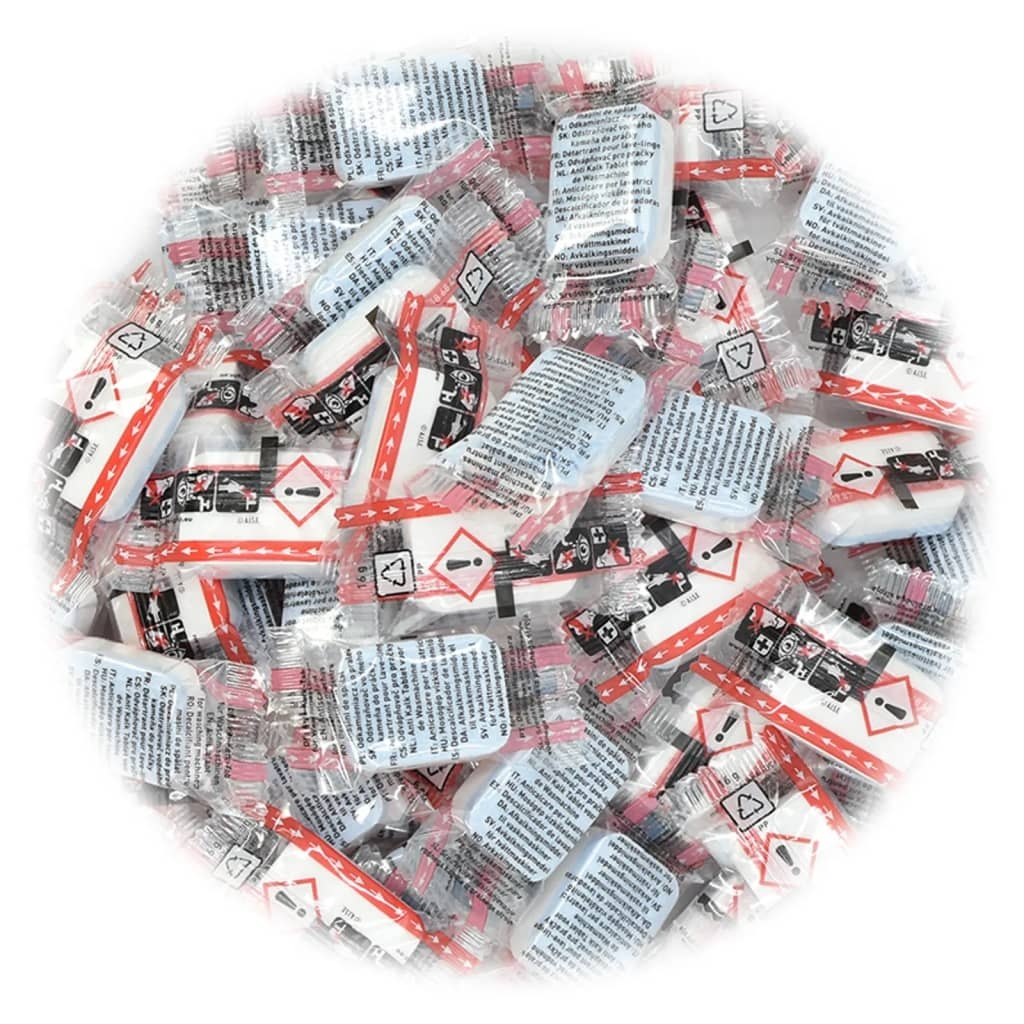 VidaXL Wasmachinereinigingstabletten 400 st voorkomt kalk en vuil