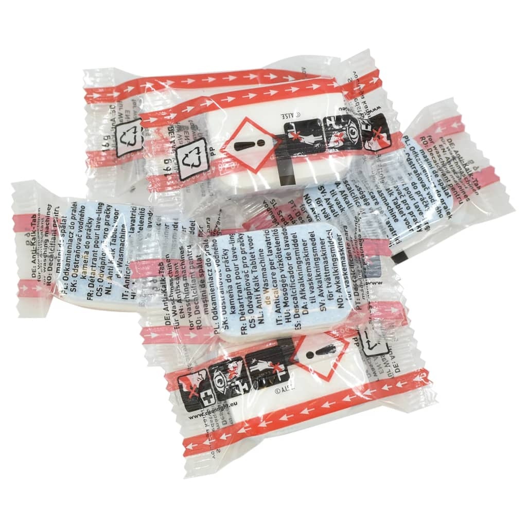 VidaXL Wasmachinereinigingstabletten 200 st voorkomt kalk en vuil