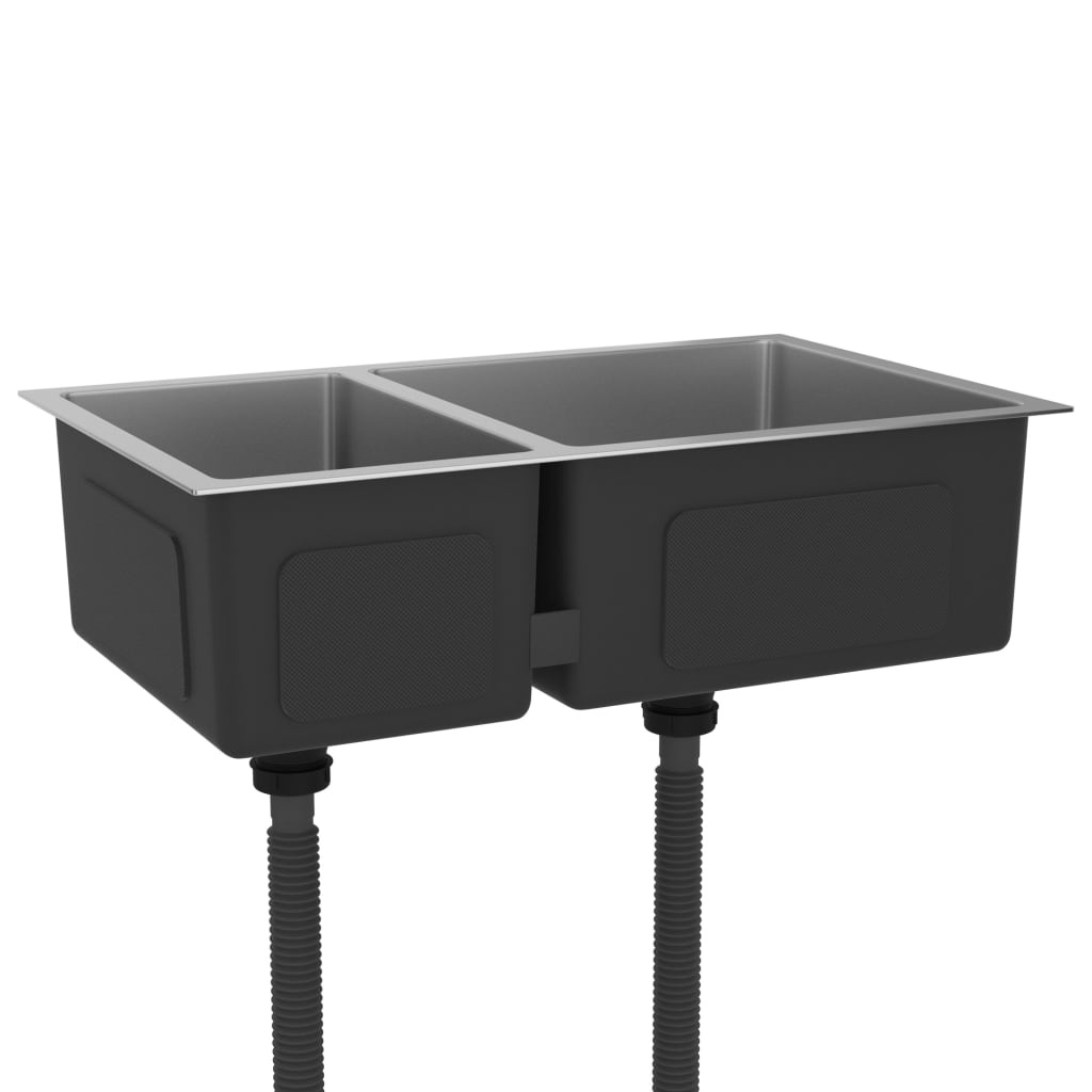 VidaXL Gootsteen roestvrij staal