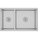 VidaXL Gootsteen roestvrij staal