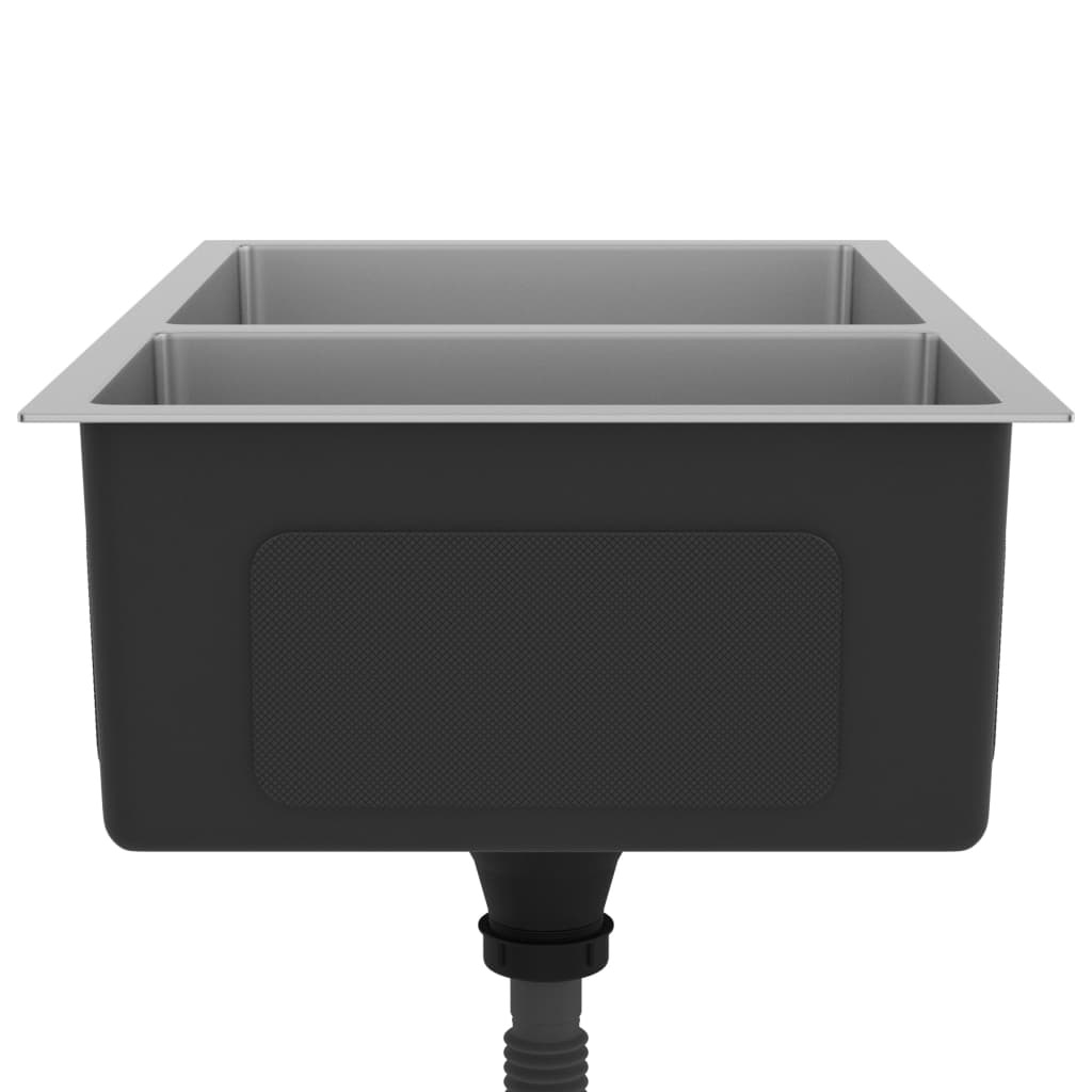 VidaXL Gootsteen roestvrij staal