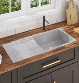 VidaXL Gootsteen handgemaakt roestvrij staal