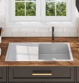 VidaXL Gootsteen handgemaakt roestvrij staal