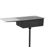 VidaXL Gootsteen handgemaakt roestvrij staal