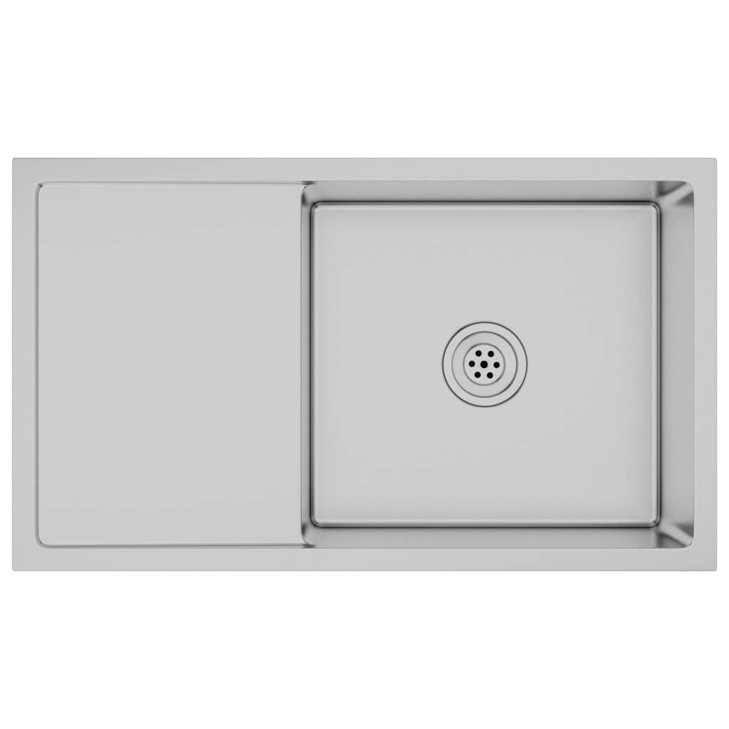 VidaXL Gootsteen handgemaakt roestvrij staal