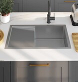 VidaXL Gootsteen handgemaakt roestvrij staal