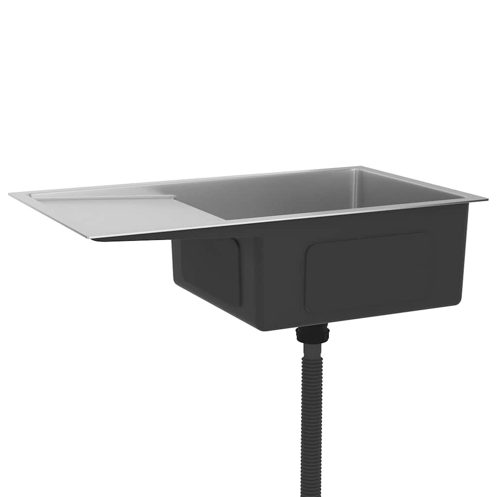 VidaXL Gootsteen handgemaakt roestvrij staal