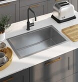 VidaXL Gootsteen handgemaakt roestvrij staal