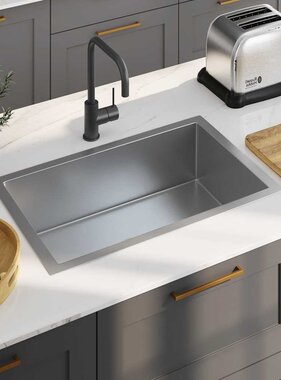 VidaXL Gootsteen handgemaakt roestvrij staal