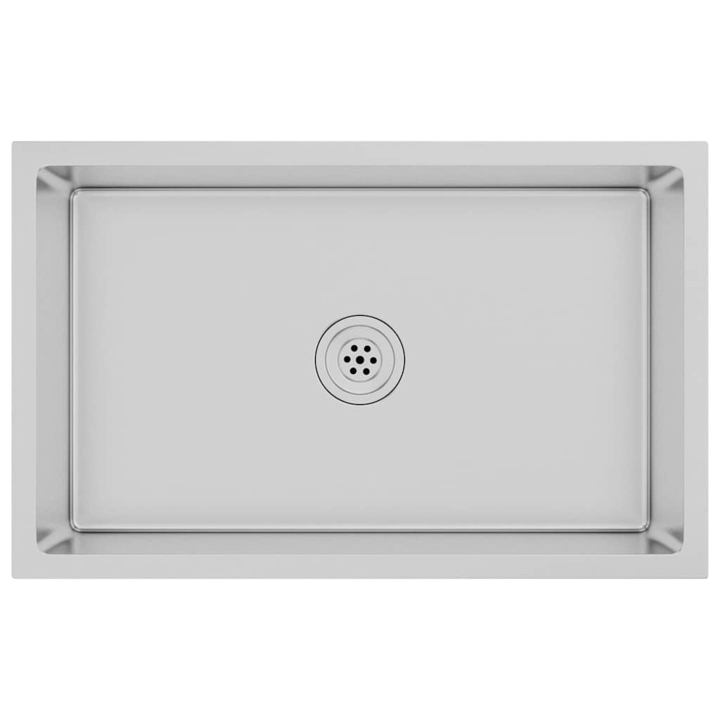 VidaXL Gootsteen handgemaakt roestvrij staal