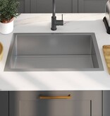 VidaXL Gootsteen handgemaakt roestvrij staal