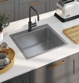 VidaXL Gootsteen handgemaakt roestvrij staal