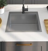 VidaXL Gootsteen handgemaakt roestvrij staal