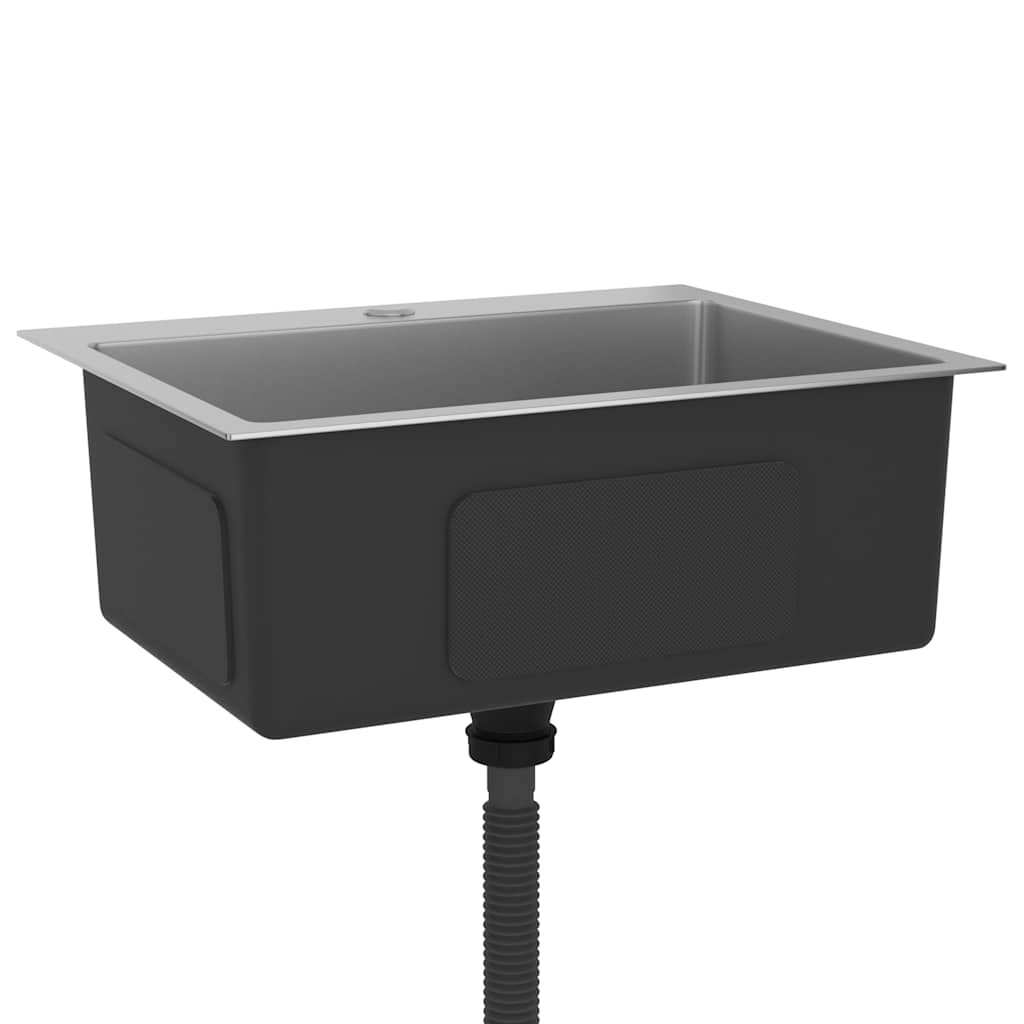 VidaXL Gootsteen handgemaakt roestvrij staal