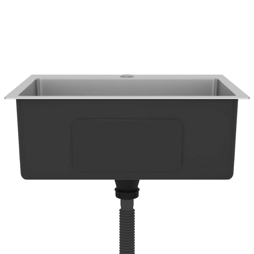 VidaXL Gootsteen handgemaakt roestvrij staal