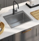 VidaXL Gootsteen handgemaakt roestvrij staal