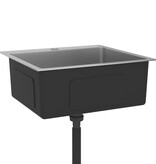 VidaXL Gootsteen handgemaakt roestvrij staal