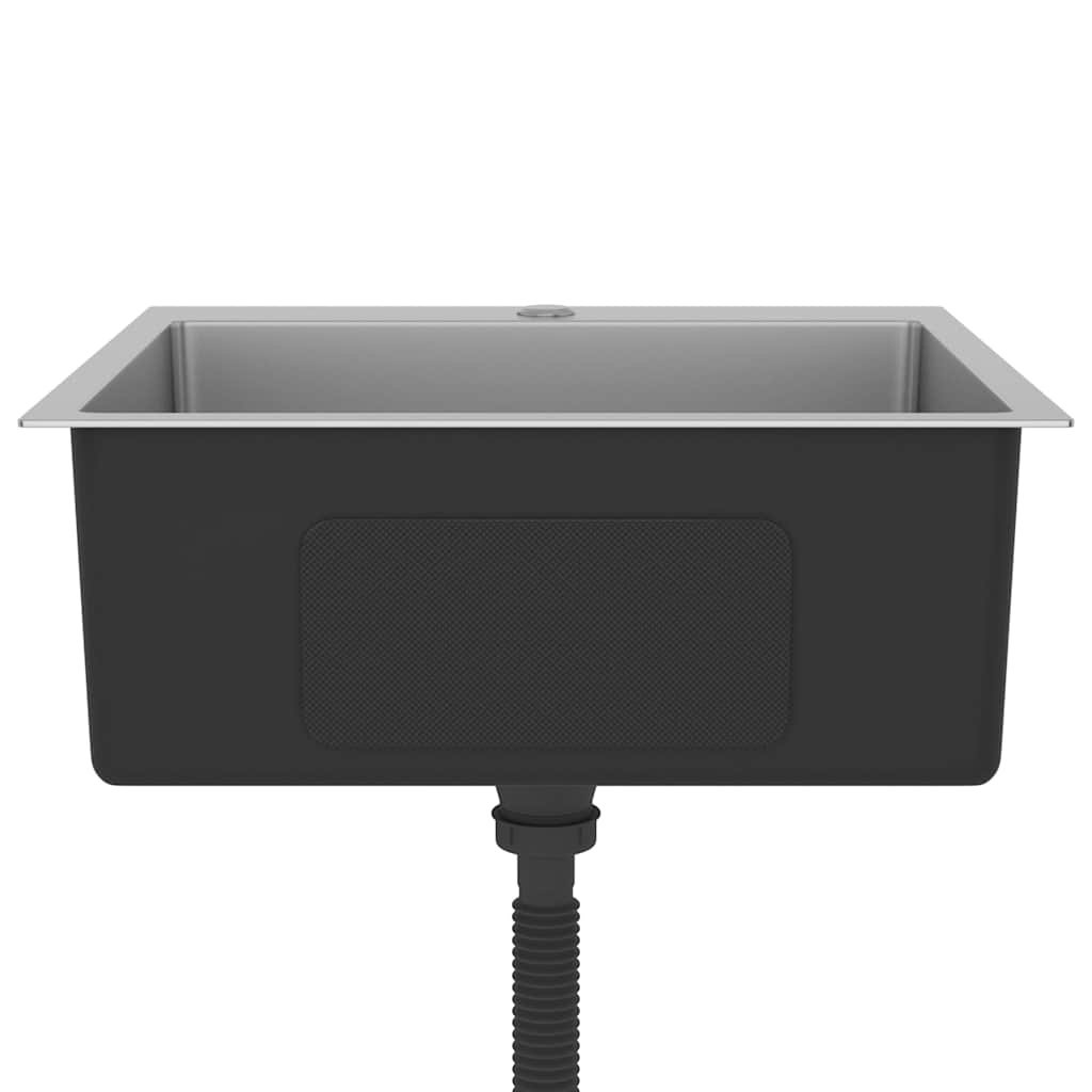 VidaXL Gootsteen handgemaakt roestvrij staal