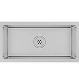 VidaXL Gootsteen handgemaakt roestvrij staal